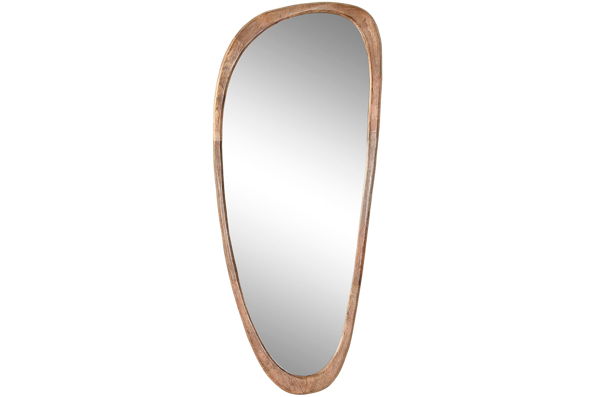 Miroir forme organique bois artisanat