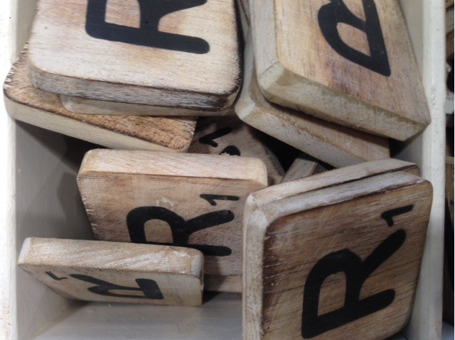 Lettres en bois 10x10cm