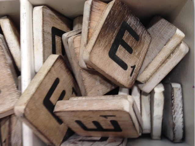 Lettres en bois 10x10cm