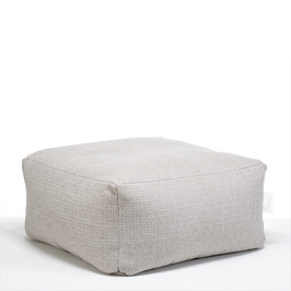 Beige boho lounge poef - binnen & buiten