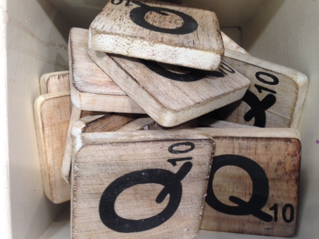 Lettres en bois 10x10cm