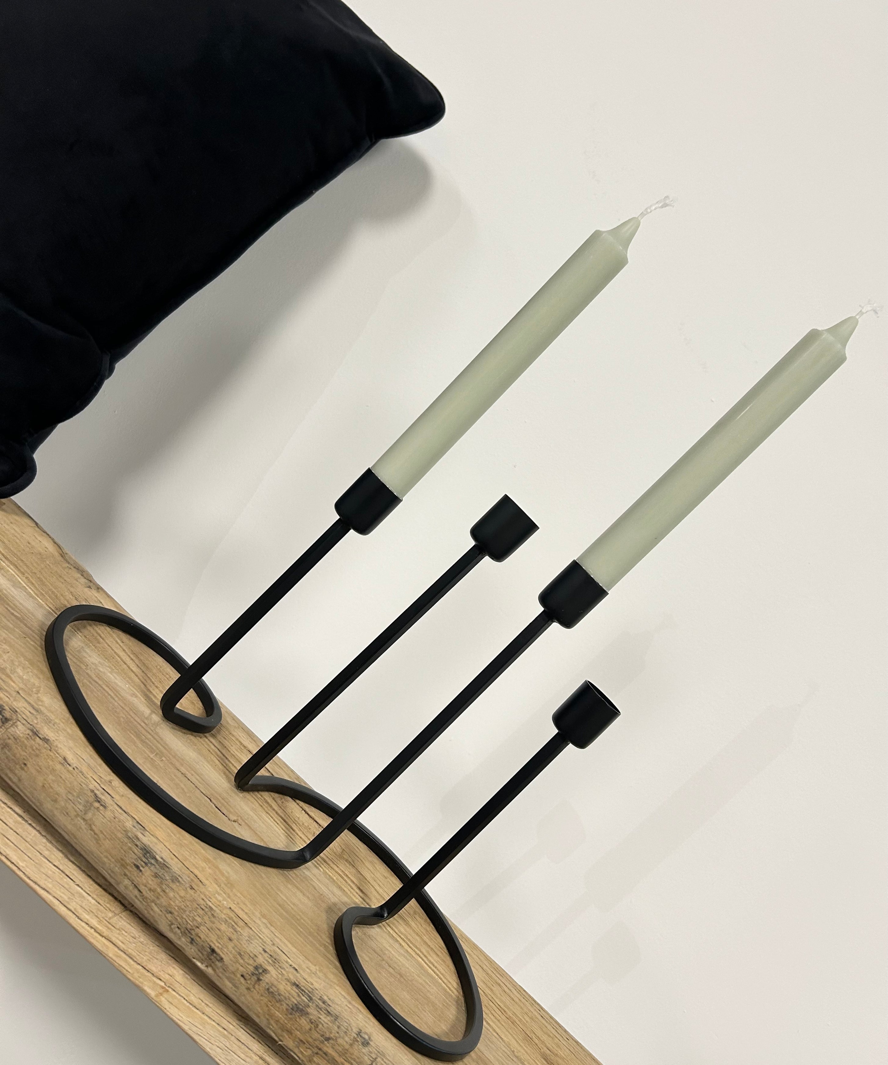 Double bougeoir pour bougies chandelles