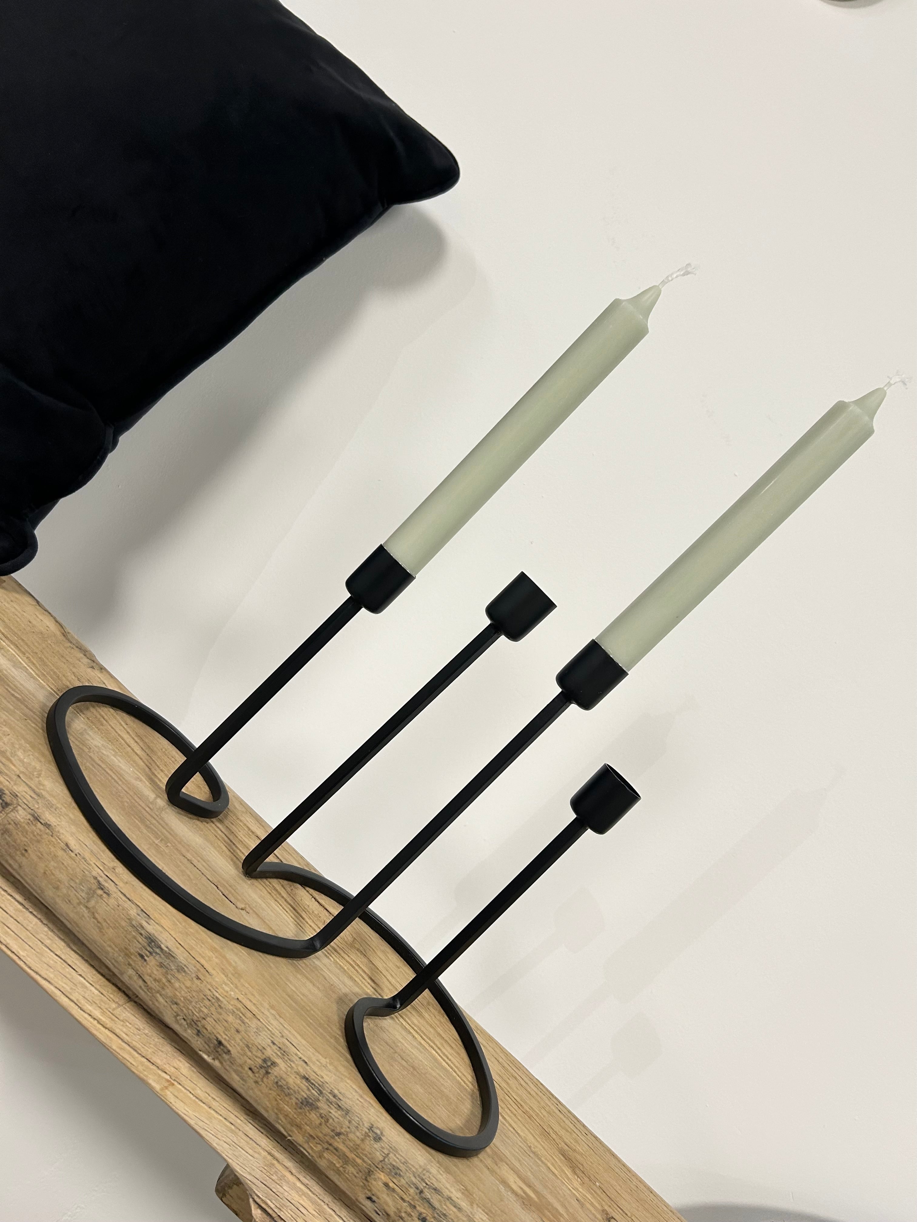 Double bougeoir pour bougies chandelles