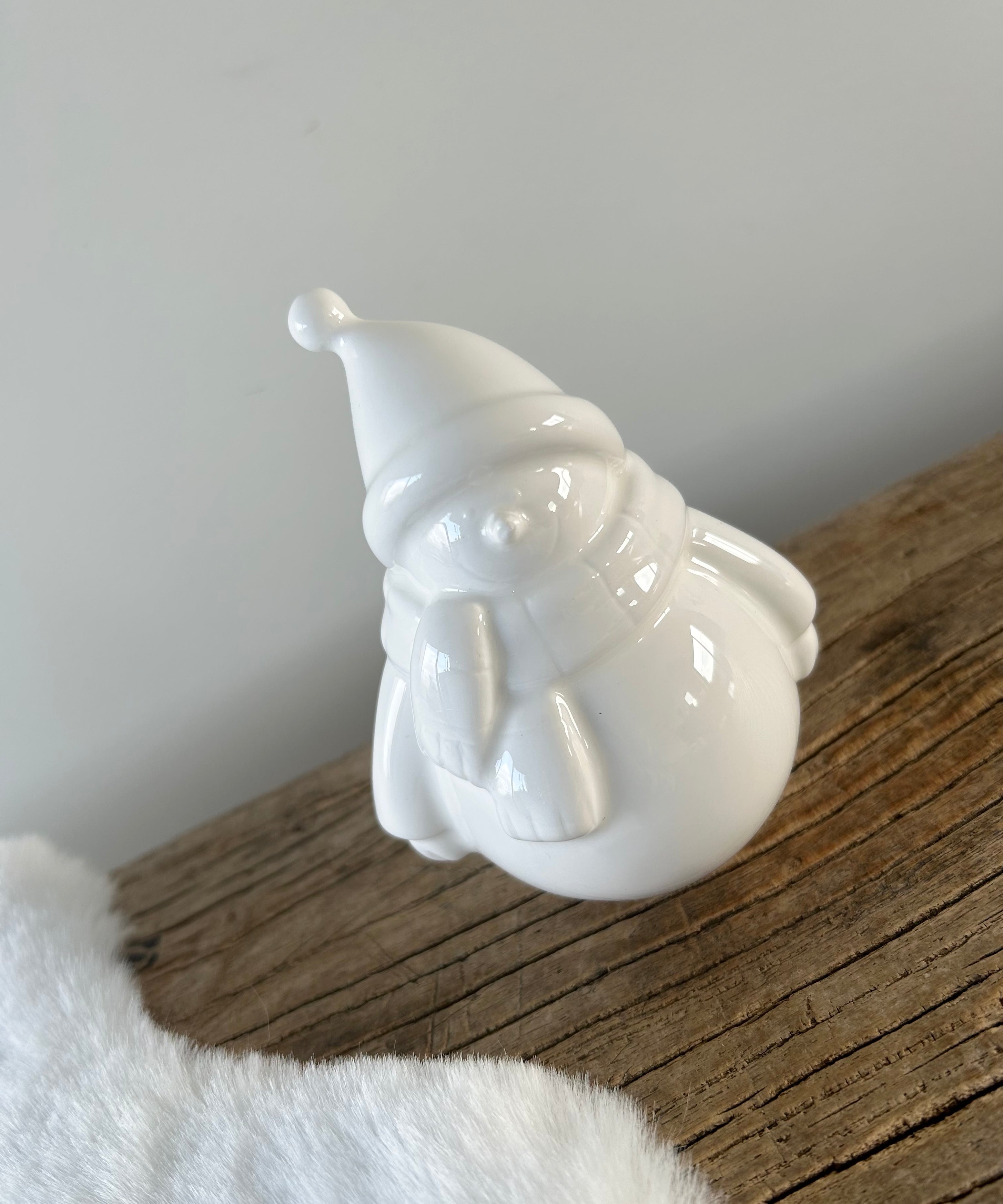 Déco bonhomme de neige blanc