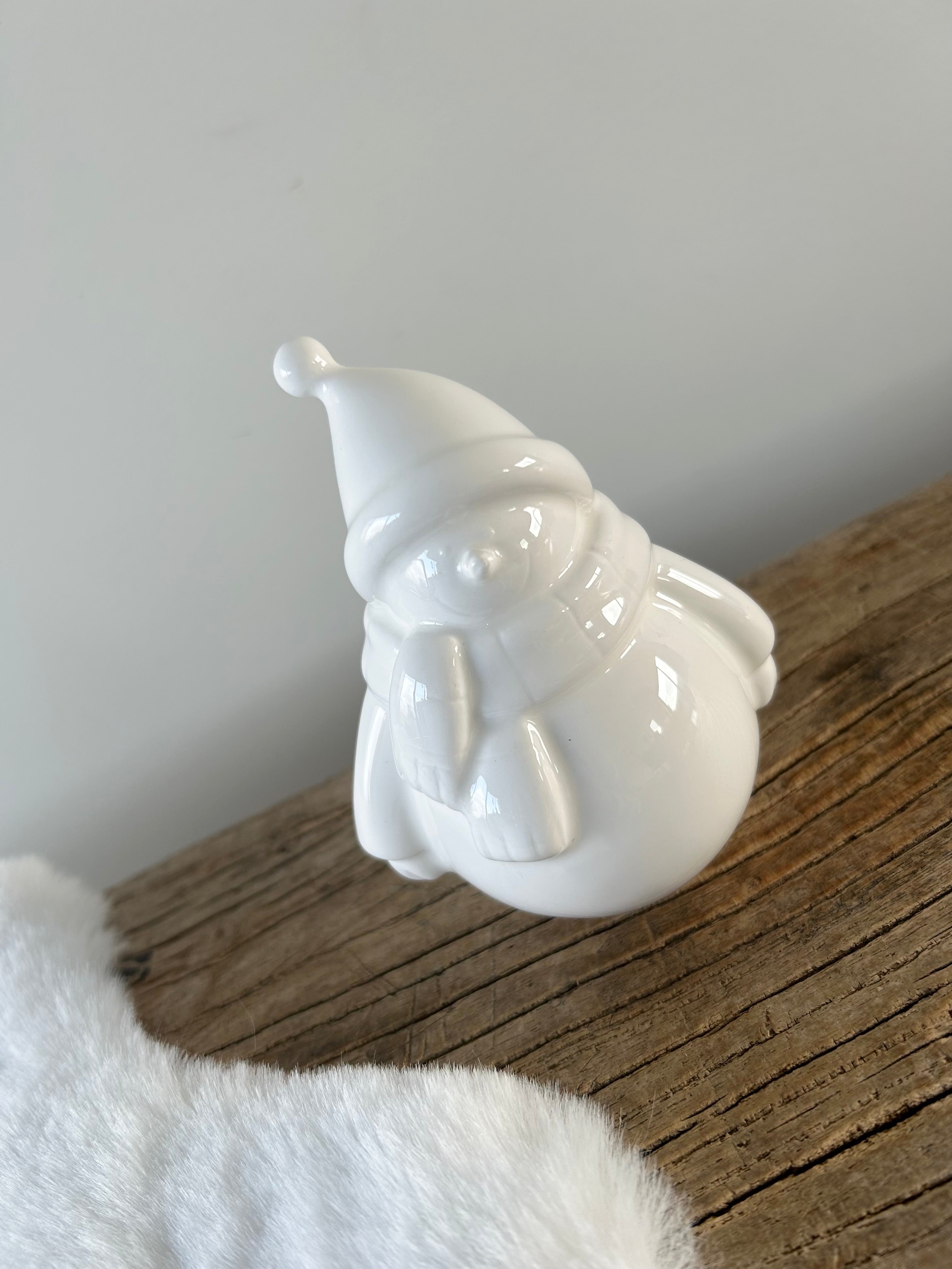 Déco bonhomme de neige blanc