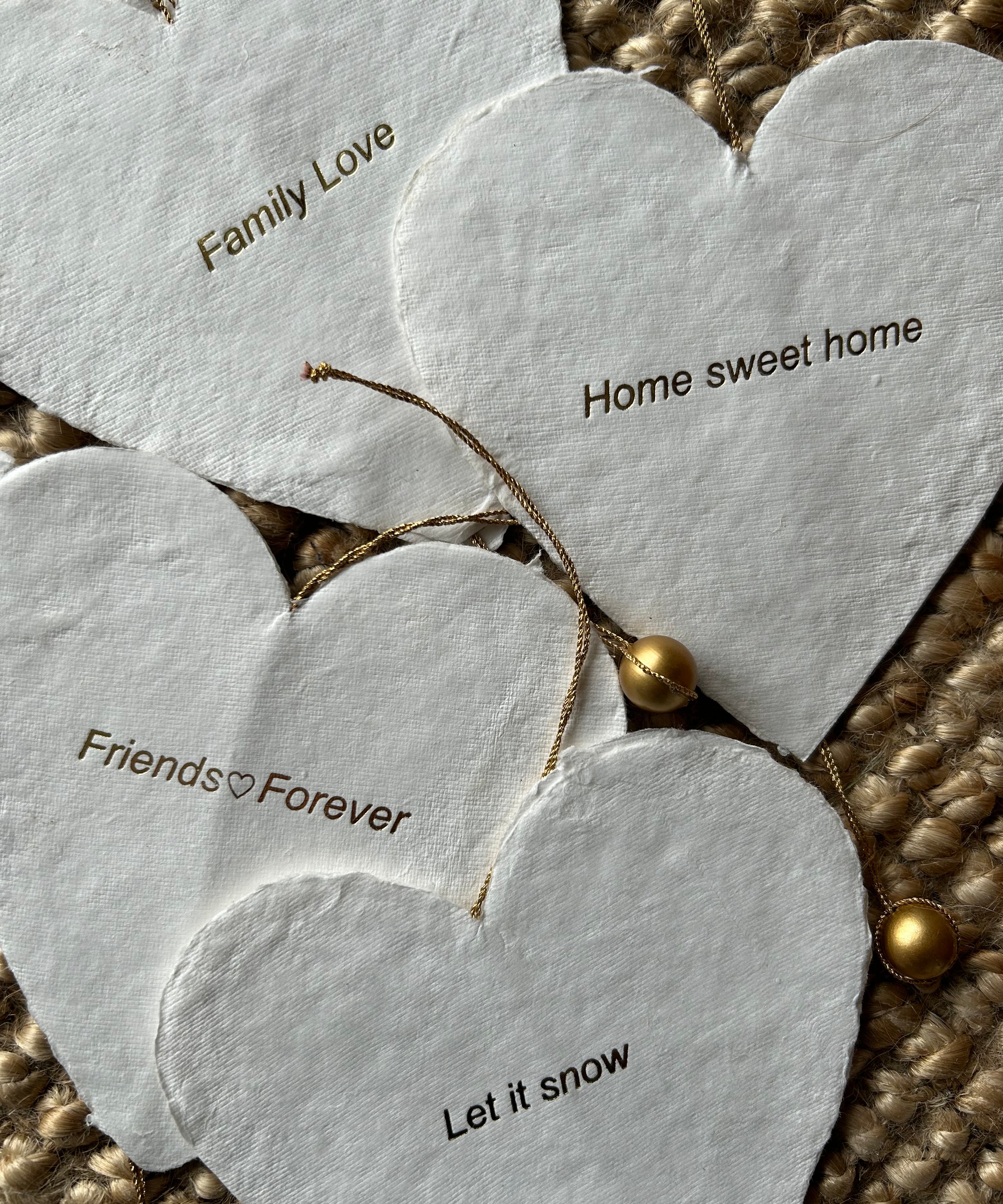 Cœur décoration papier mâché