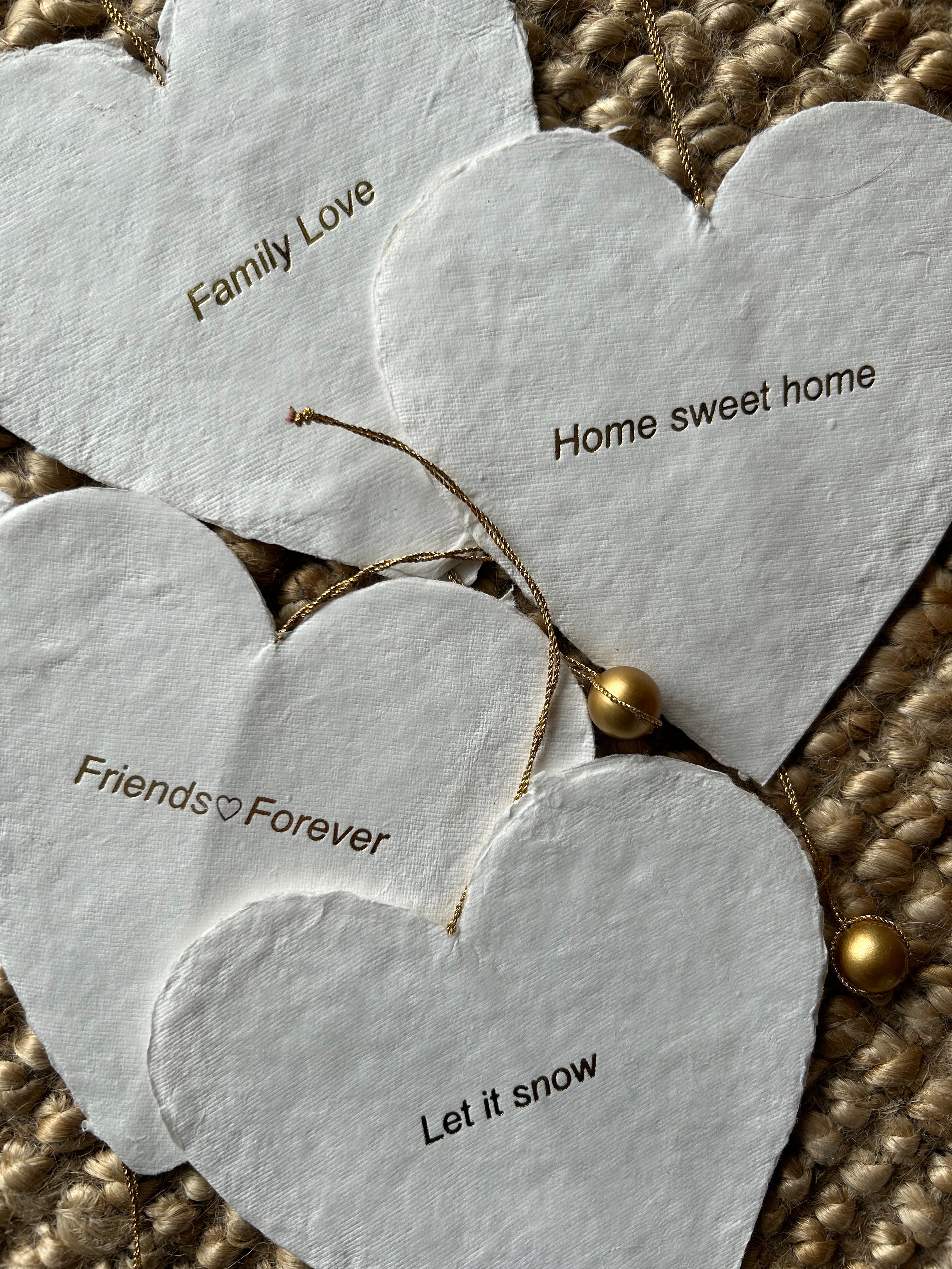 Cœur décoration papier mâché