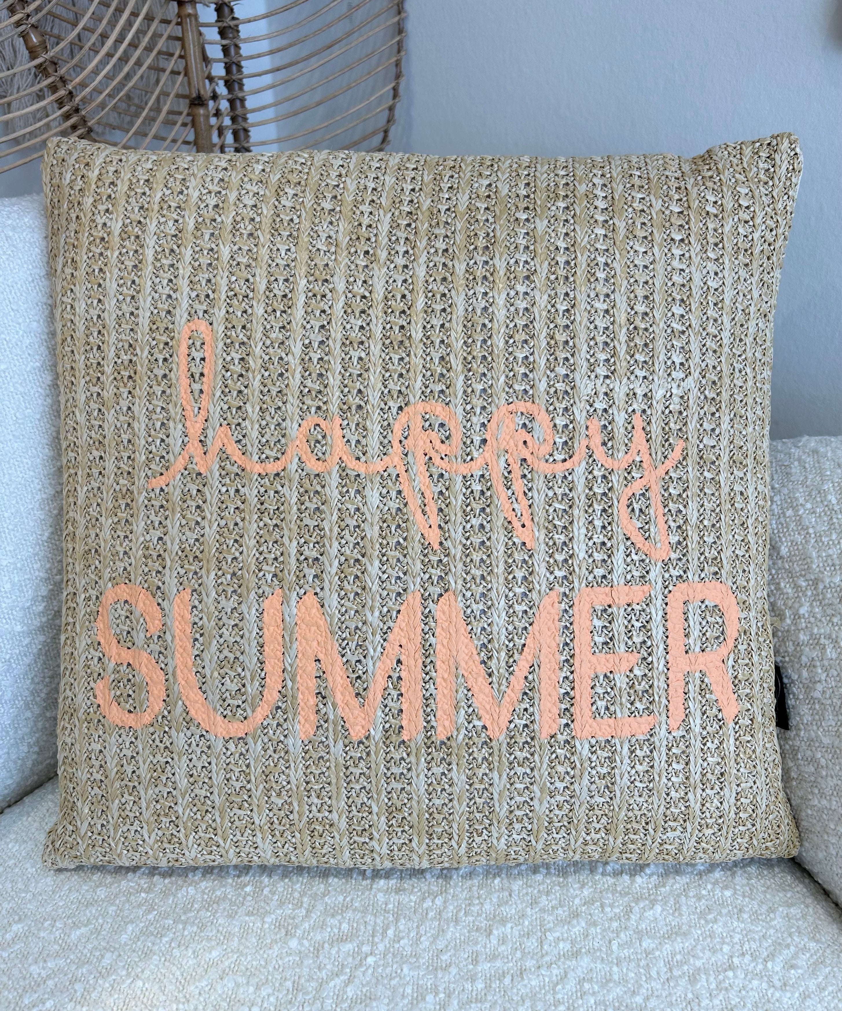 Coussin coloré Happy summer