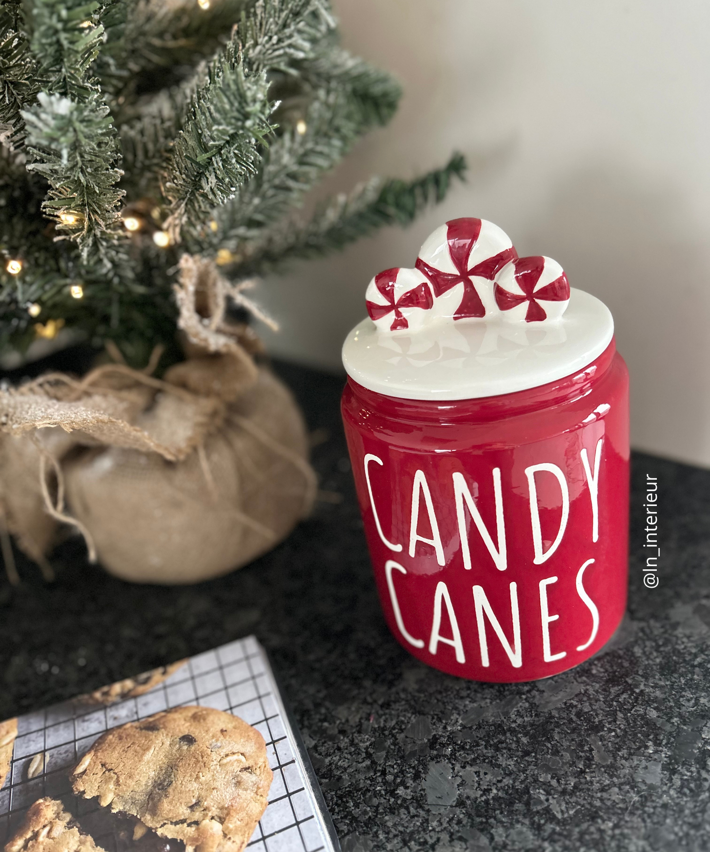 Pot de conservation bonbons noël