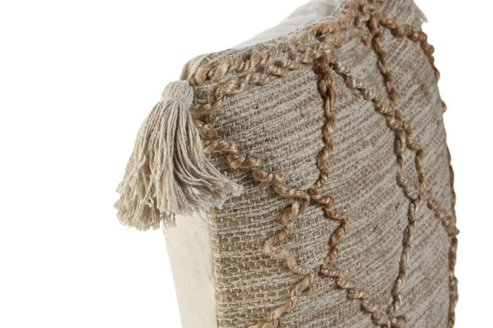 Coussin pompon ibiza boho style