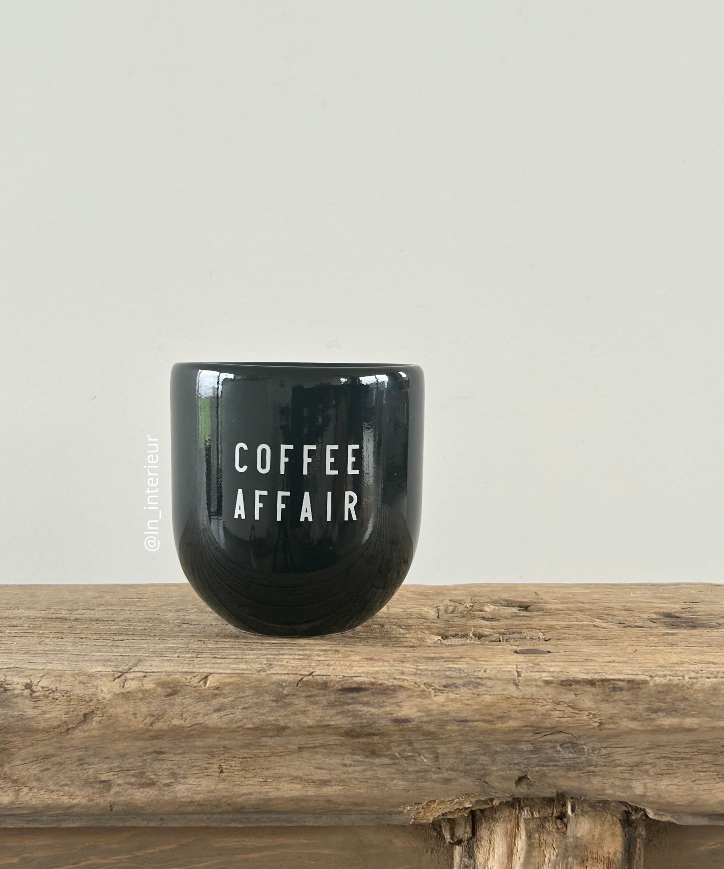 Mug en céramique pour les fans de café avec le message Coffee Affair