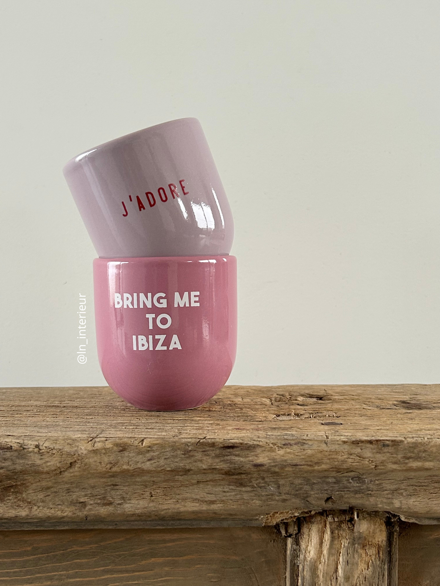 Mug fait main J'adore et Bring me to Ibiza