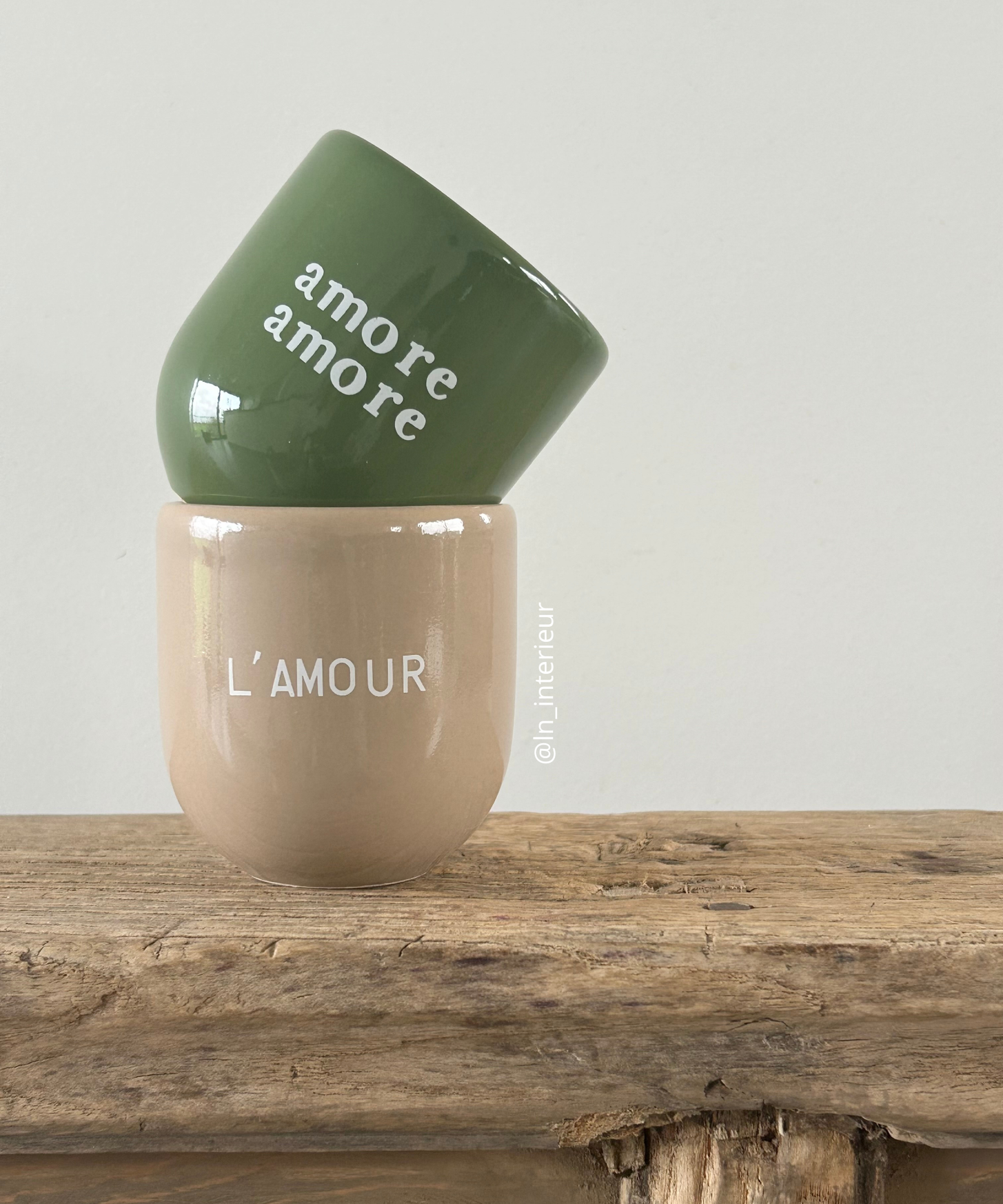 Tasse céramique avec message L'Amour Sisi House of Style