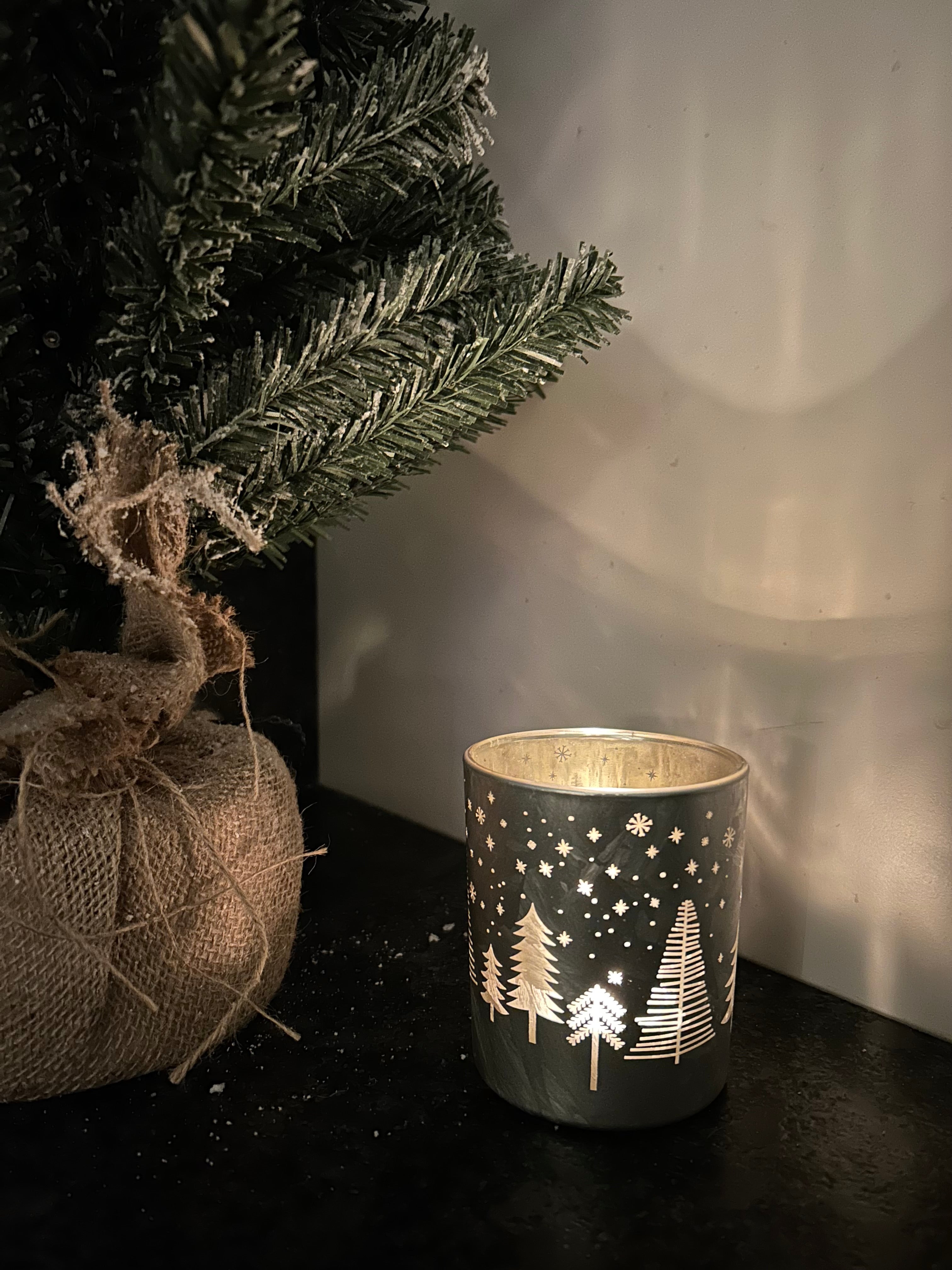 Bougeoir sapins de Noël