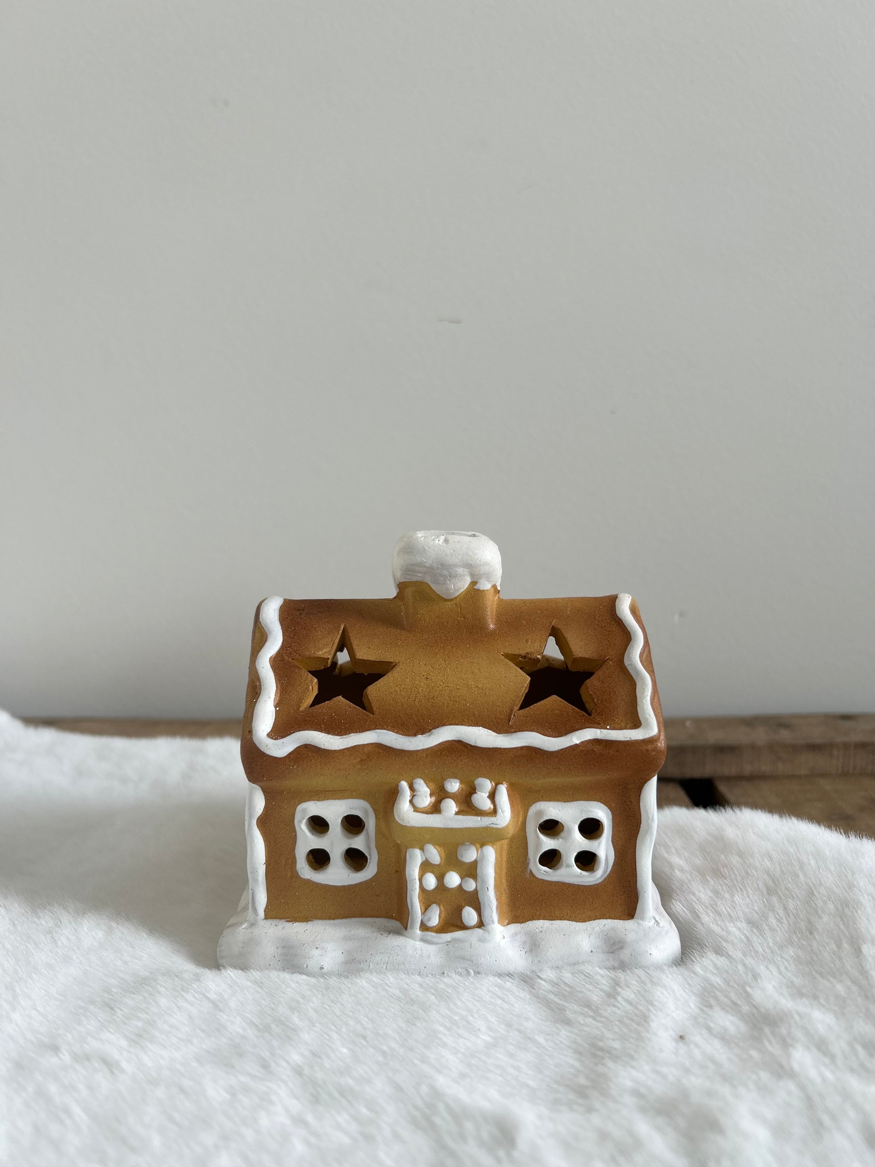 Bougeoir maison pain d'épice