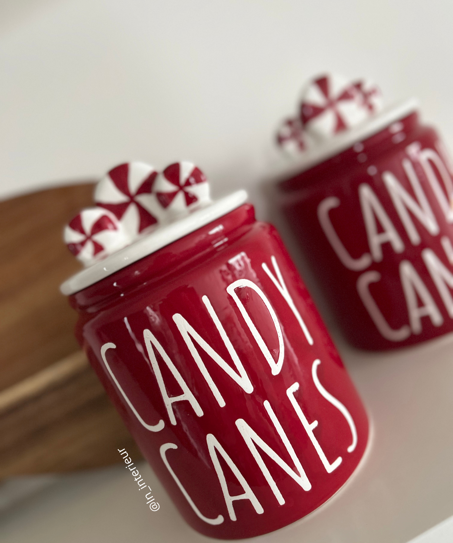 Pot candy canes bonbons noël