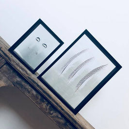 Trio de plumes blanches | Cadre L