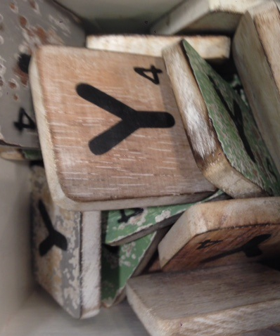 Houten letters 10x10cm