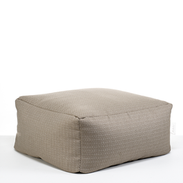 Pouf lounge boho taupe - IN & outdoor
