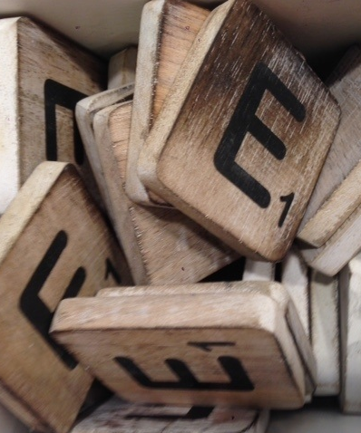 Houten letters 10x10cm