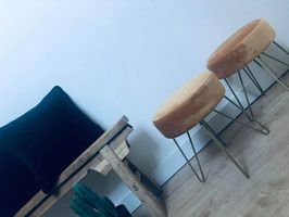 Coussin en velours noir