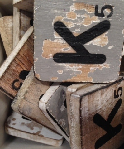 Houten letters 10x10cm