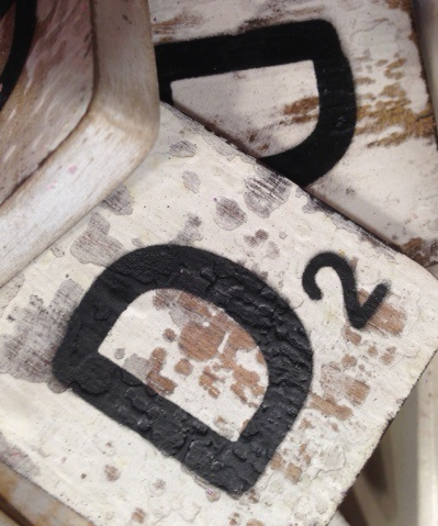 Houten letters 10x10cm