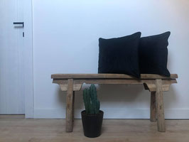 Zwart fluwelen kussen