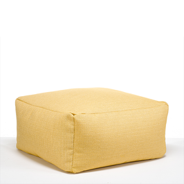 Pouf lounge boho yellow - in & outdoor