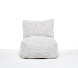 Witte boho kinderlounge - binnen en buiten